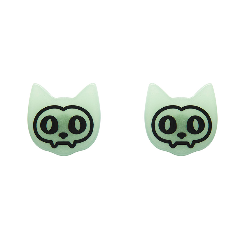 Cat glow in the dark STUDS Wild Brooches