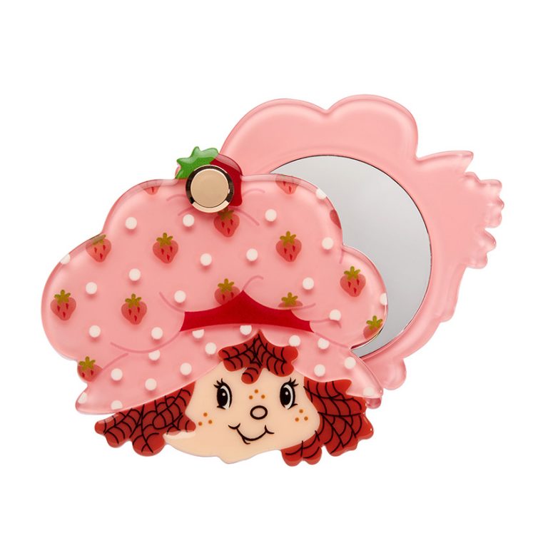 Big Adorable Strawberry Smile Mirror Compact 2024 Wild Brooches